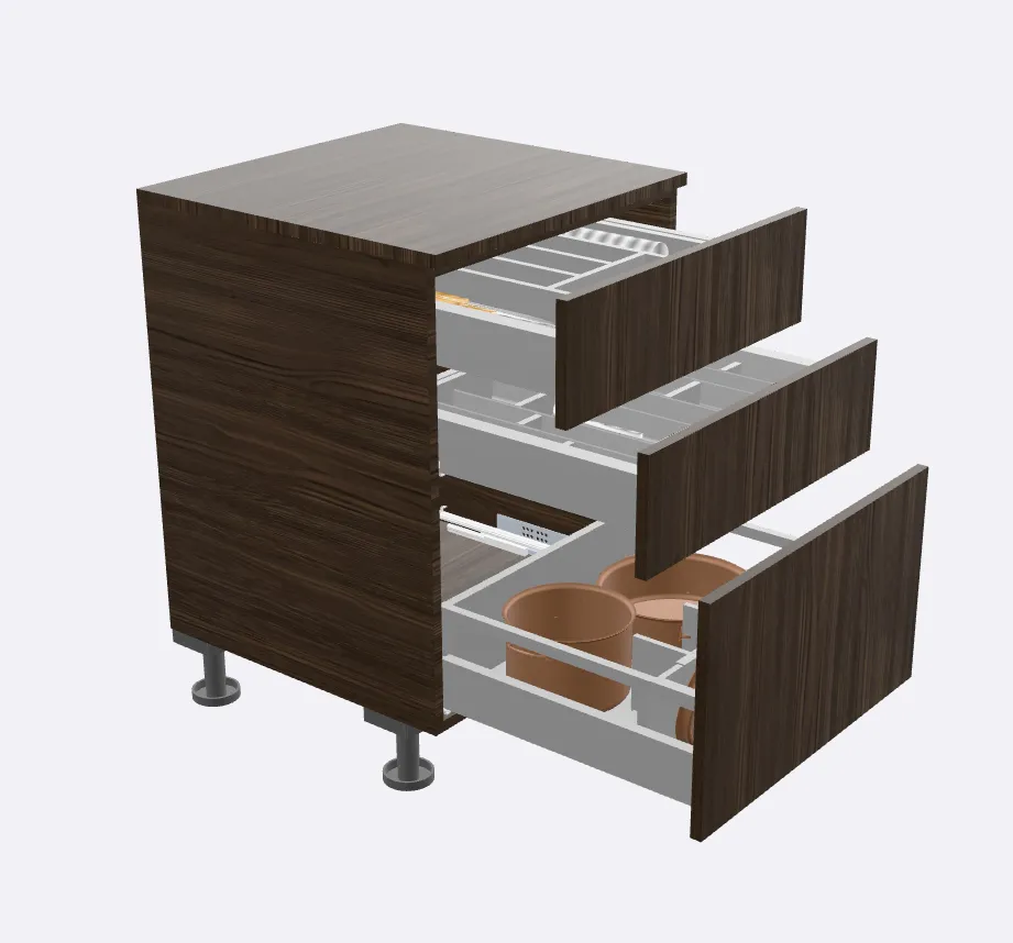 InnoTech 2-1 set (Хар саарал, 600 мм, таславчгүй)