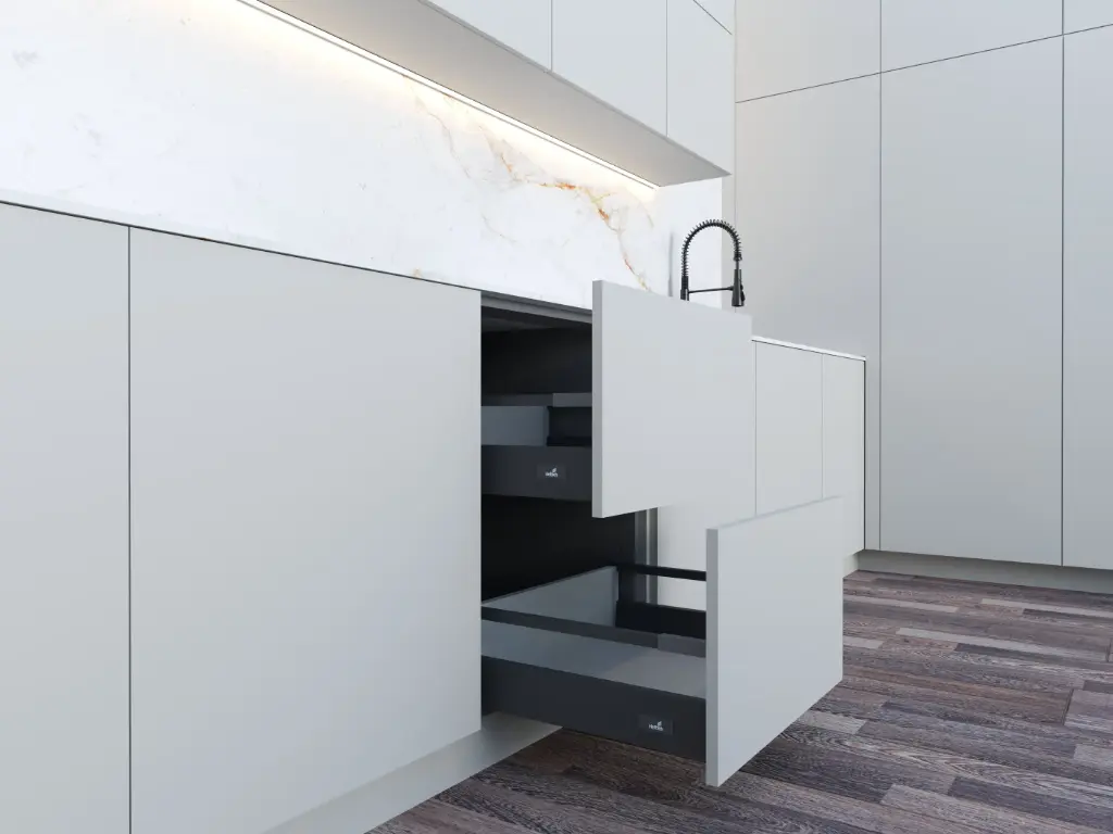 IA Pantry Junior #2 Нөөцийн шүүгээ (Хар саарал, 600 мм)